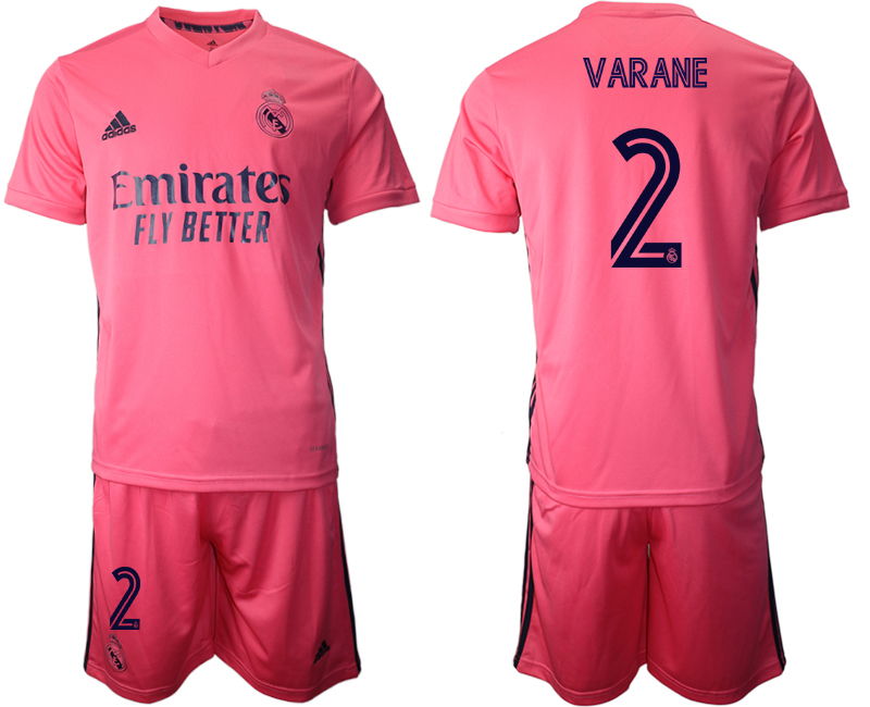 Men 2020-2021 club Real Madrid away #2 pink Soccer Jerseys